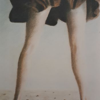 Malerei mit dem Titel "Unaufhaltsam" von Barbara Dominé, Original-Kunstwerk, Pastell