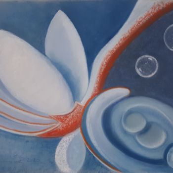Peinture intitulée "Aquarius (nach Nico…" par Barbara Dominé, Œuvre d'art originale, Pastel