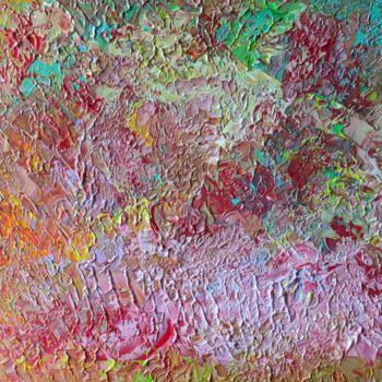 제목이 "floraison"인 미술작품 Barbara Girand로, 원작, 아크릴 나무 들것 프레임에 장착됨