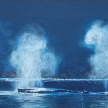Peinture intitulée "Oddech oceanu" par Barbara Lis, Œuvre d'art originale, Acrylique