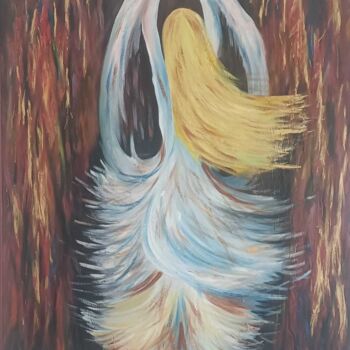 Pintura titulada "La danzatrice" por Barbara Messena, Obra de arte original, Oleo Montado en Bastidor de camilla de madera
