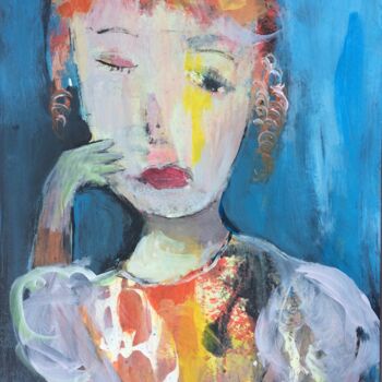 Malarstwo zatytułowany „"Princesse Anne"” autorstwa Barbara Morin, Oryginalna praca, Akryl