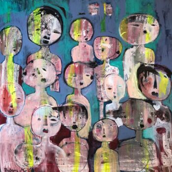 Malarstwo zatytułowany „"Enfants lumière"” autorstwa Barbara Morin, Oryginalna praca, Akryl