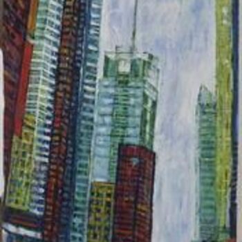 Peinture intitulée "7th Avenue" par Barbara Piatti, Œuvre d'art originale, Huile