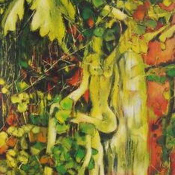 Painting titled "Fruits défendus" by Barbara Piatti, Original Artwork, Oil