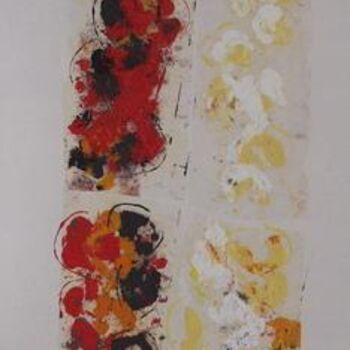 Peinture intitulée "Compression" par Barbara Piatti, Œuvre d'art originale, Huile Monté sur Panneau de bois
