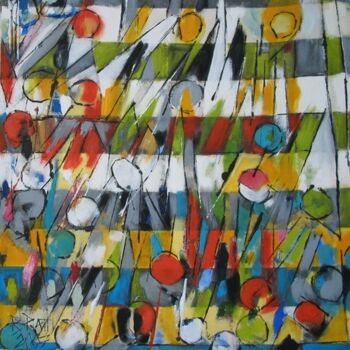 Картина под названием "Chaise longue 17h" - Barbara Piatti, Подлинное произведение искусства, Масло