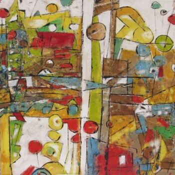 Peinture intitulée ""Ourson abandonné"" par Barbara Piatti, Œuvre d'art originale, Huile