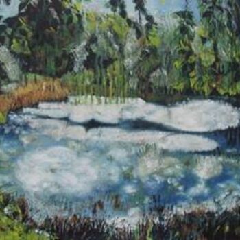 Картина под названием "Malacots jungle" - Barbara Piatti, Подлинное произведение искусства, Масло