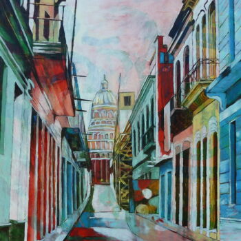 Peinture intitulée "Habana Dream" par Barbara Piatti, Œuvre d'art originale, Huile