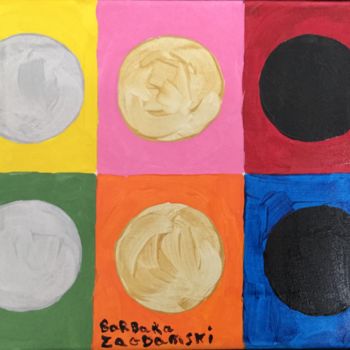 Pittura intitolato "les ballons" da Barbara Zagdanski, Opera d'arte originale, Acrilico