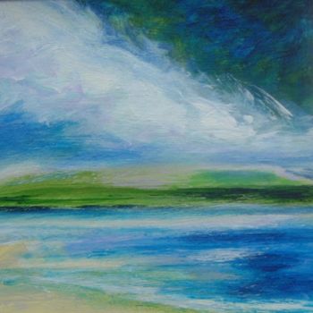 Pittura intitolato "Shoreline" da Barbara Craig, Opera d'arte originale, Olio