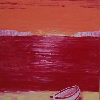 Pintura titulada "Coucher de soleil" por Barbara Eckgold, Obra de arte original, Oleo