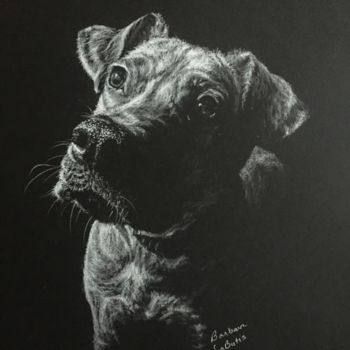 Drawing titled "Zeus" by Barbara Labutis, Original Artwork, Charcoal