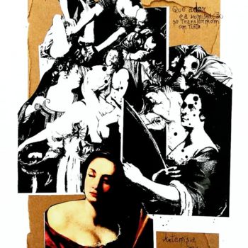 Collages titled "Artemisia" by Bárbara Frátis, Original Artwork, Collages