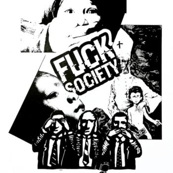 "Fuck Society" başlıklı Kolaj Bárbara Frátis tarafından, Orijinal sanat, Kolaj