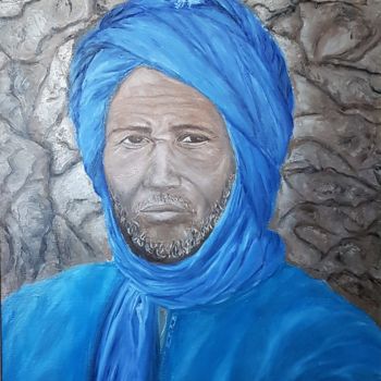 Pintura titulada "Tuareg" por Elena Pokasanieva, Obra de arte original, Oleo