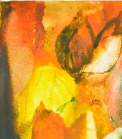 Pittura intitolato "Autumn leaves" da Yuliya Bardun, Opera d'arte originale, Acquarello