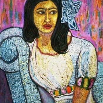 Painting titled "My love" by Barindam Bose, Original Artwork, Oil