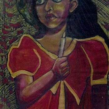 Painting titled "The Blizard" by Barindam Bose, Original Artwork, Oil