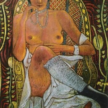 Painting titled "Romi.JPG" by Barindam Bose, Original Artwork, Oil