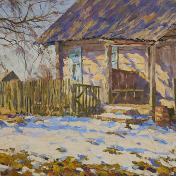 Painting titled "Ales's House. Last…" by Igor Barkhatkov, Original Artwork, Oil