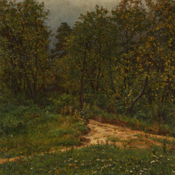 Painting titled "September" by Igor Barkhatkov, Original Artwork, Oil