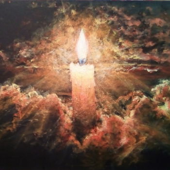 绘画 标题为“Fire and light” 由Alexashka, 原创艺术品, 丙烯