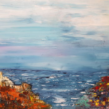 Painting titled "The view" by Adel Barnat, Original Artwork, Acrylic