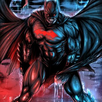 Digital Arts titled "Batman" by Alex Barnson, Original Artwork, Digital Painting