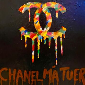 "Chanel aka Omar" başlıklı Tablo Baroke tarafından, Orijinal sanat, Akrilik Ahşap Sedye çerçevesi üzerine monte edilmiş