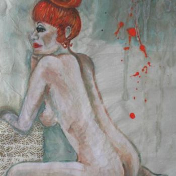 Peinture intitulée "Brigitte" par Baron Samdi, Œuvre d'art originale, Huile