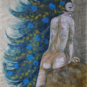 Schilderij getiteld "Lorelei" door Baron Samdi, Origineel Kunstwerk, Olie