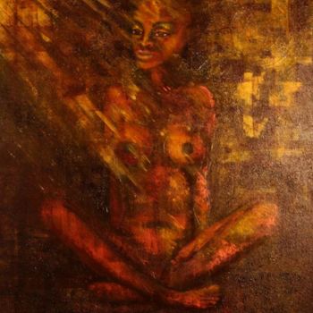 Painting titled "Jeune numide" by Baron Samdi, Original Artwork, Oil