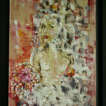 Peinture intitulée "La Mariée" par Baron Samdi, Œuvre d'art originale, Huile