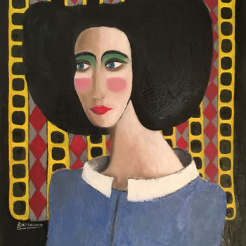 Painting titled "Penelope" by René Barranco, Original Artwork, Oil