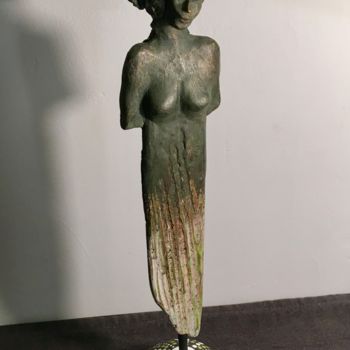 Sculpture titled "Badine" by René Barranco, Original Artwork, Clay