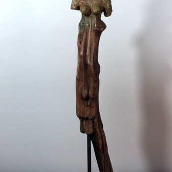 Sculpture titled "Lampétie" by René Barranco, Original Artwork, Clay