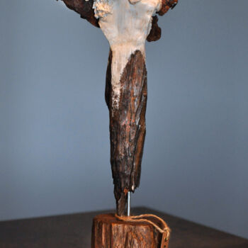 Sculpture intitulée ""Lekabel"" par René Barranco, Œuvre d'art originale, Argile