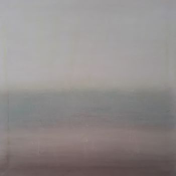 Peinture intitulée "paysage (brume)" par Barrel Artiste, Œuvre d'art originale, Huile