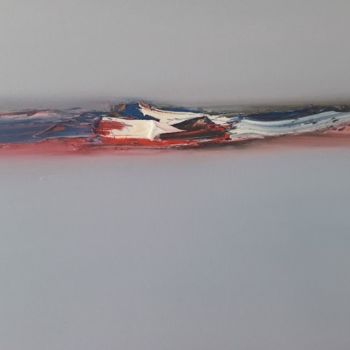 Peinture intitulée "Bord de mer" par Barrel Artiste, Œuvre d'art originale, Huile