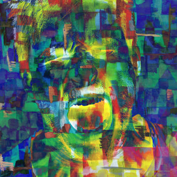 Digitale Kunst mit dem Titel "Pushing Beyond the…" von Barry Farley Visual Arts, Original-Kunstwerk, Digitale Malerei