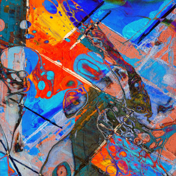 Arte digitale intitolato "Multidimensional Sl…" da Barry Farley Visual Arts, Opera d'arte originale, Pittura digitale