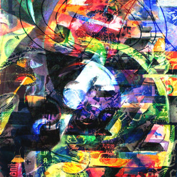 Arte digital titulada "Deep Inside the Rab…" por Barry Farley Visual Arts, Obra de arte original, Pintura Digital