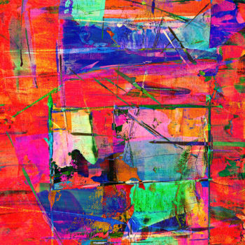 Digitale Kunst mit dem Titel "Tangerine Dreams" von Barry Farley Visual Arts, Original-Kunstwerk, Digitale Malerei
