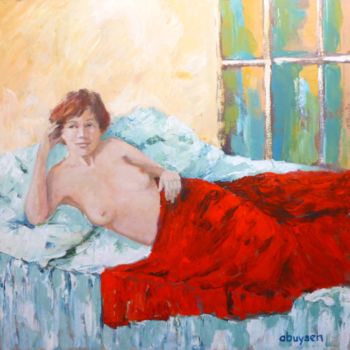 Painting titled "Victoria" by Bart Buijsen, Original Artwork, Oil