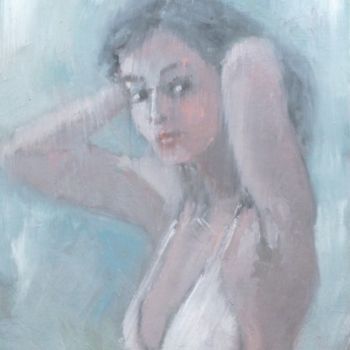 Malerei mit dem Titel "Bikini" von Bart Buijsen, Original-Kunstwerk, Acryl