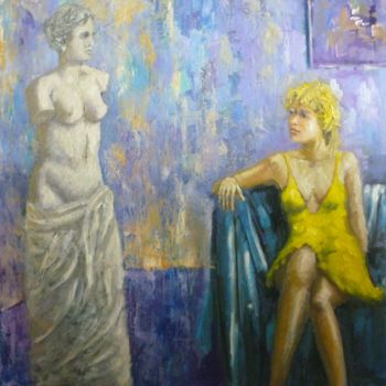 Malerei mit dem Titel "Art. 4  Venus" von Bart Buijsen, Original-Kunstwerk, Acryl
