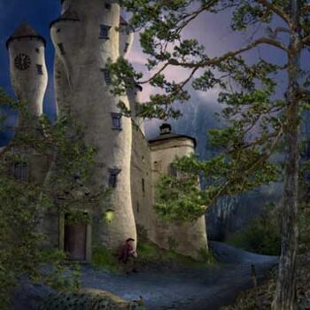 Digital Arts titled "castle of insane" by Bartek Jurkowski, Original Artwork