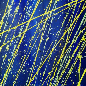 Malerei mit dem Titel "Starlight" von Barteu, Original-Kunstwerk, Acryl Auf Keilrahmen aus Holz montiert
